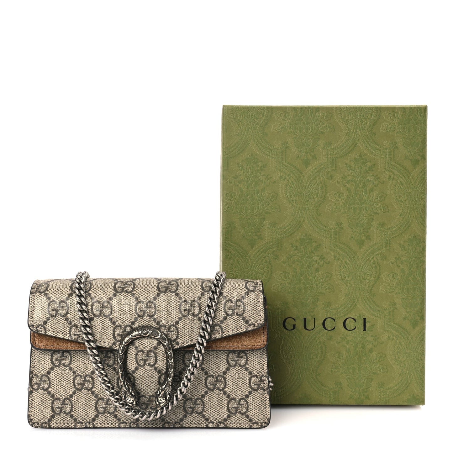 GG Supreme Monogram Super Mini Dionysus Shoulder Bag Taupe