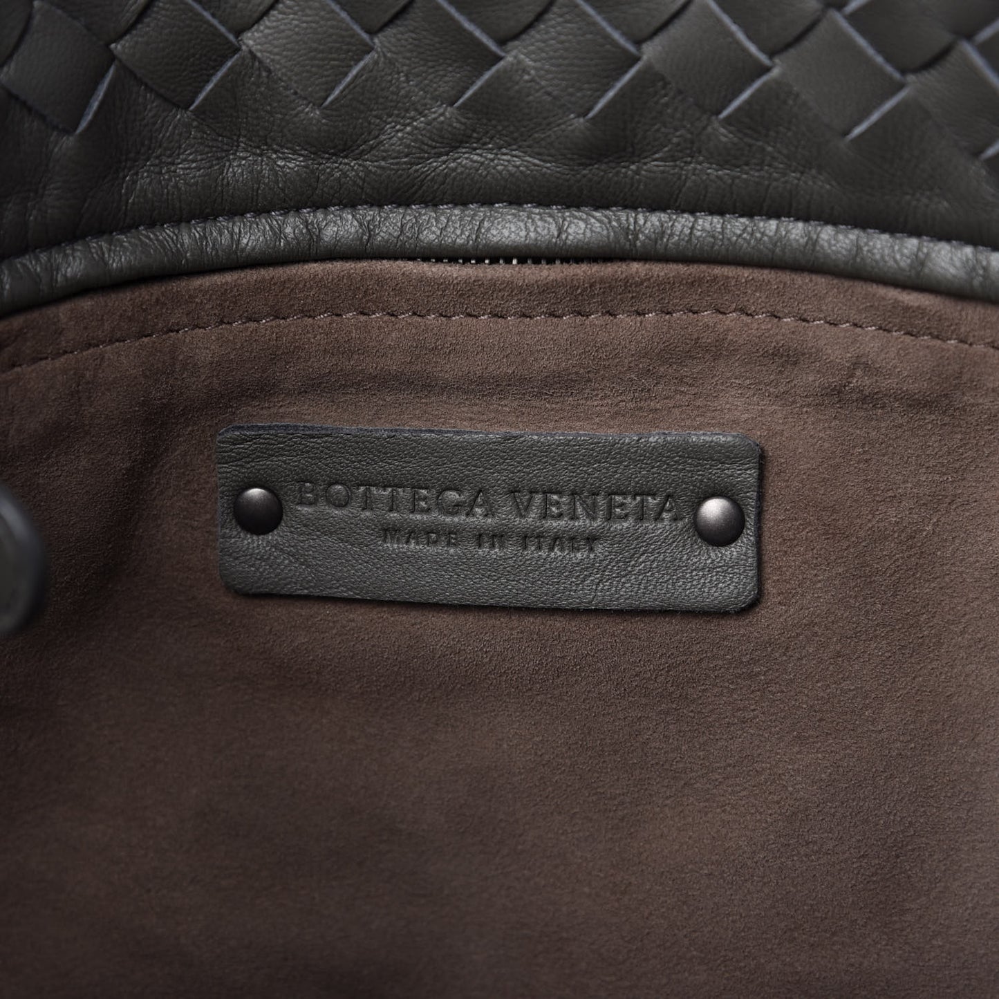 Nappa Intrecciato Bella Tote Grey