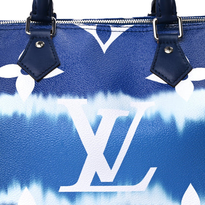 Louis Vuitton Monogram Escale Speedy Bandouliere 30 Blue 6 of 8
