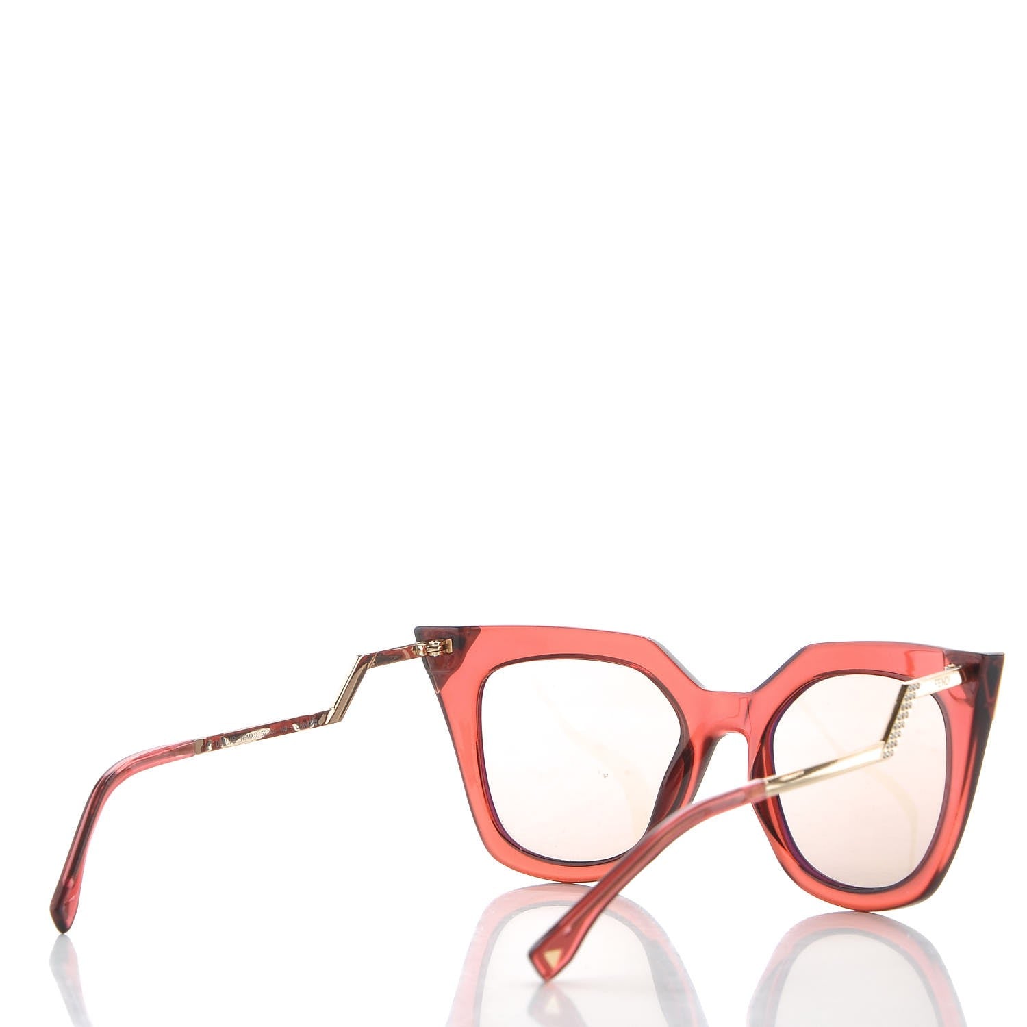 Fendi Iridia Cat Eye Sunglasses FF 0060/S Red 4 of 7