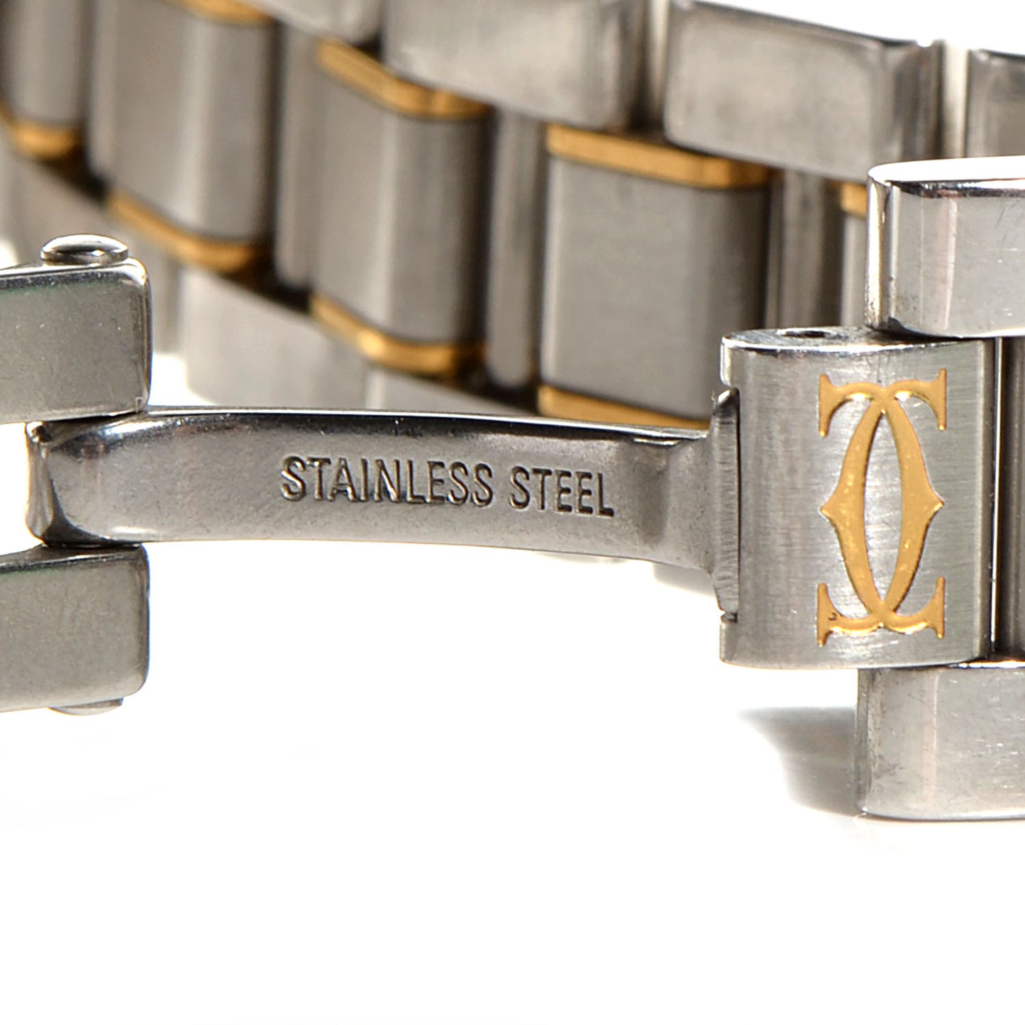 Stainless Steel 18K Yellow Gold 28mm Must De 21 Quartz Watch