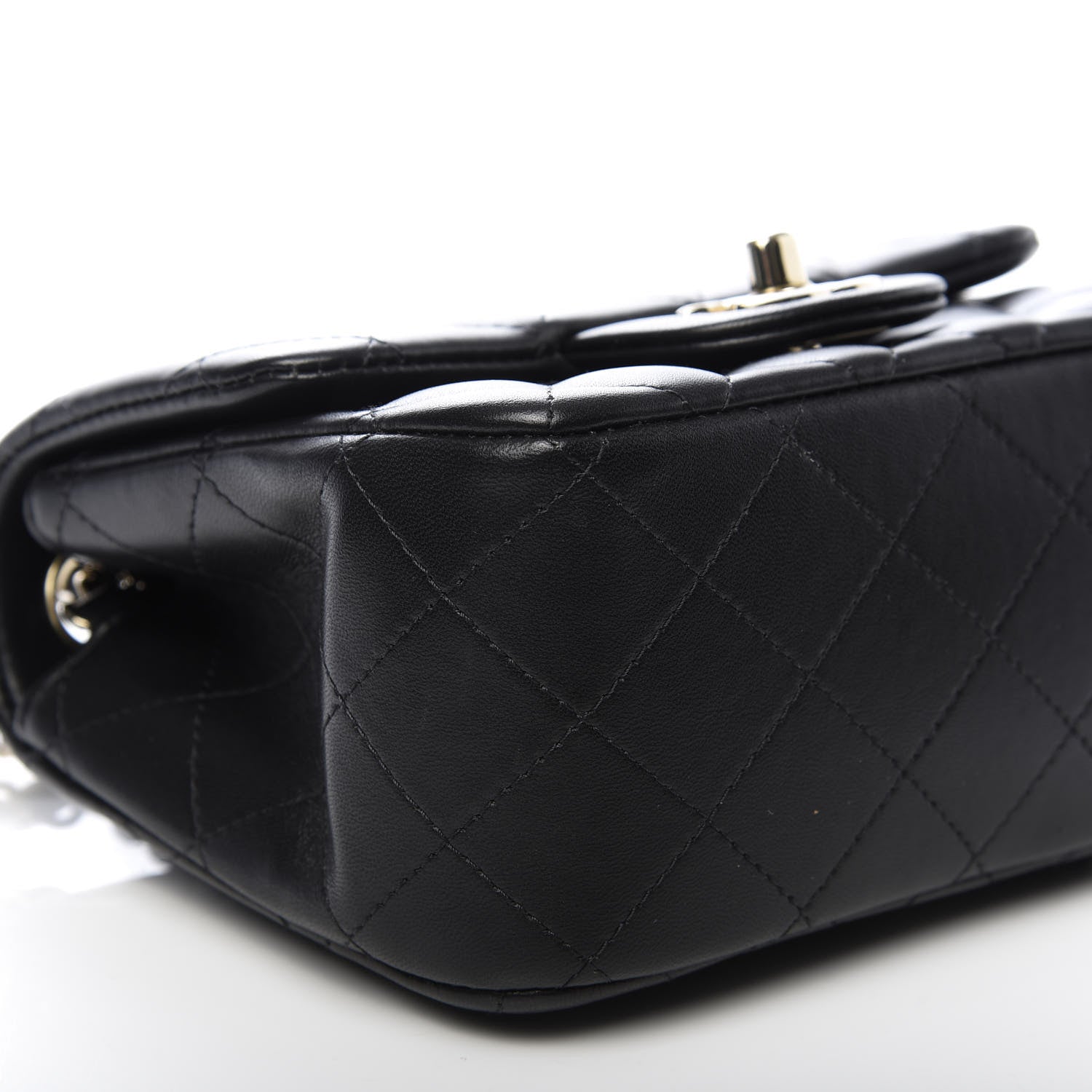 Chanel Lambskin Quilted Mini Square Flap Black 4 of 9
