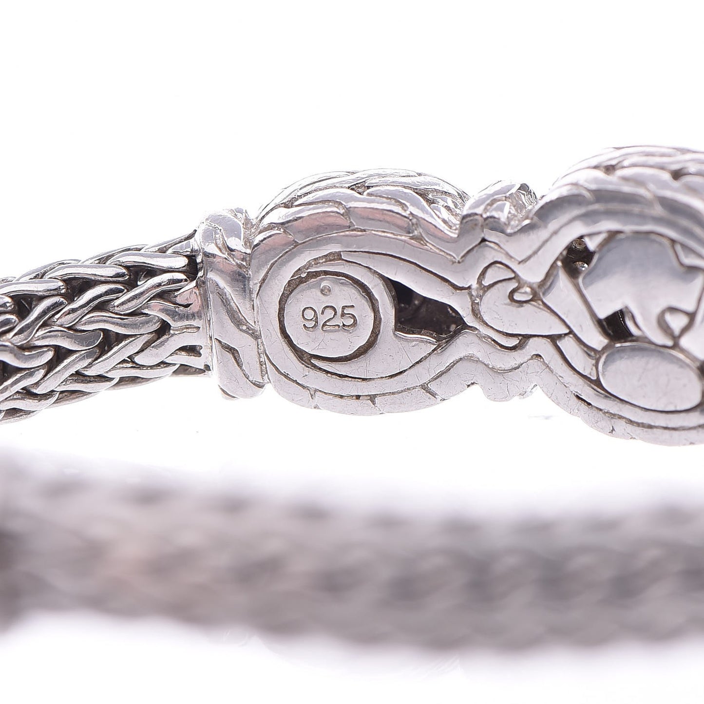 Sterling Silver Black Onyx Diamond Batu Sari Bracelet