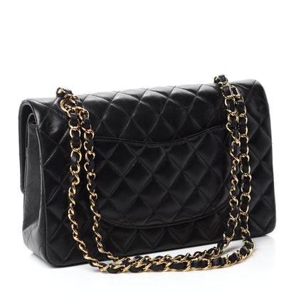 Chanel Lambskin Quilted Medium Double Flap Black 4 of 13