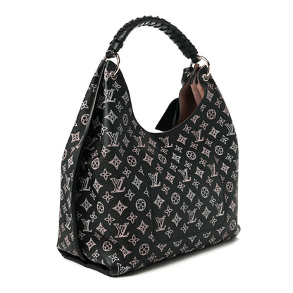 Louis Vuitton Mahina Carmel Hobo PM Black 2 of 8