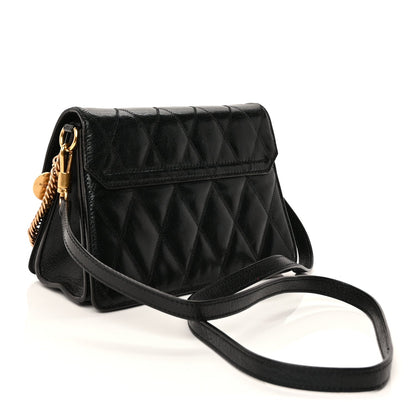 Givenchy Goatskin Quilted Small GV3 Shoulder Bag  Black 2 of 8