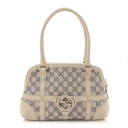 Gucci Monogram Reins Tote Navy 1 of 7