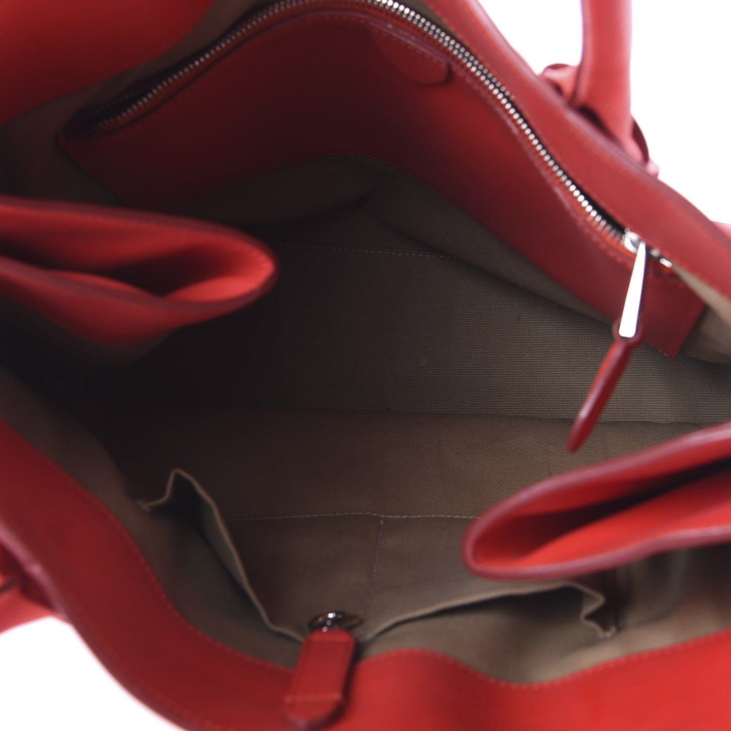 Calfskin Coated Rubber Shiela Tote Flame