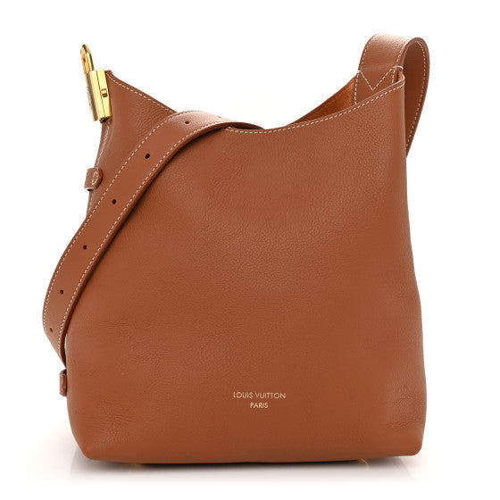 Louis Vuitton Grained Calfskin Low Key Hobo PM Cognac 1 of 1
