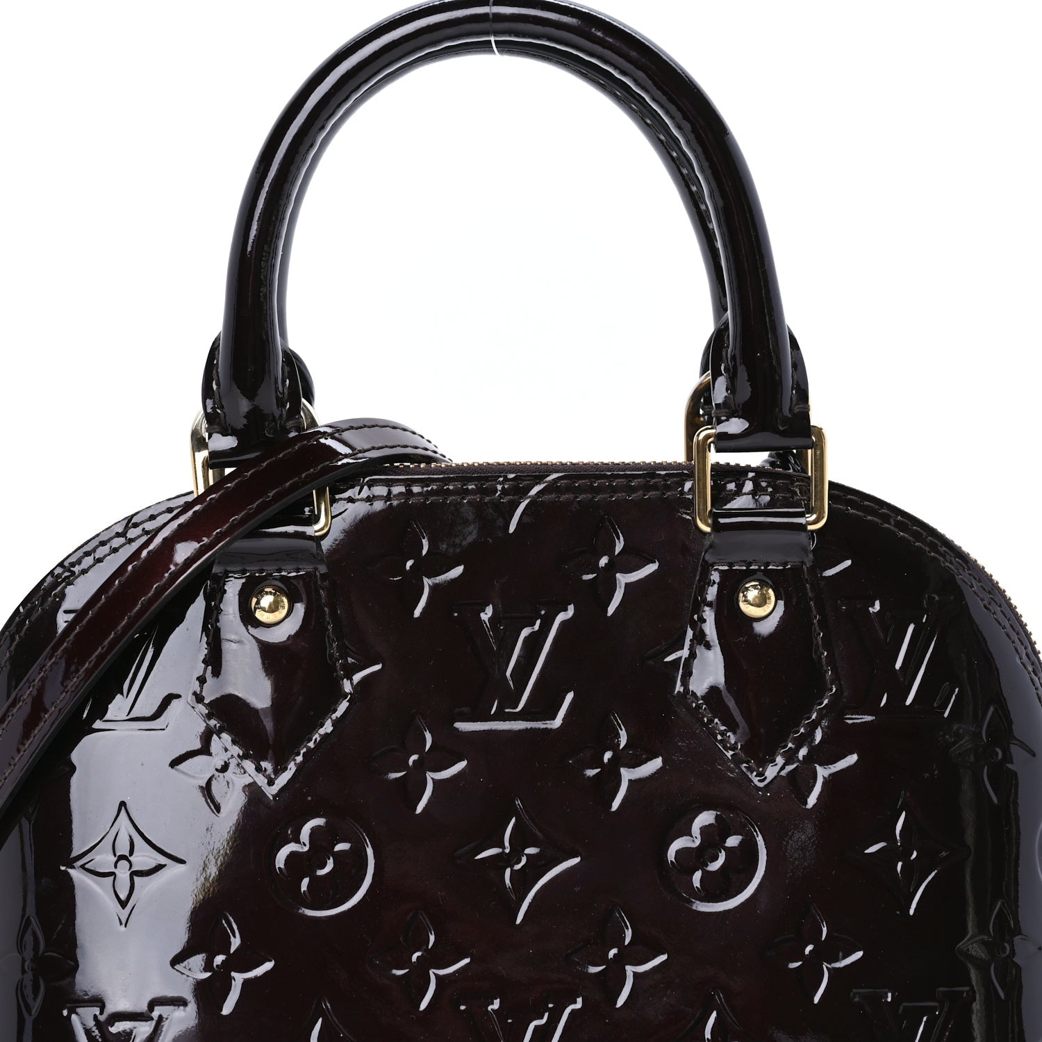 Louis Vuitton Vernis Alma BB Amarante 6 of 7