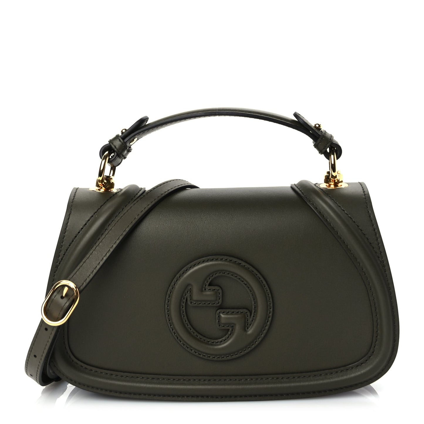 Roxy Calfskin Medium Blondie Top Handle Bag Green