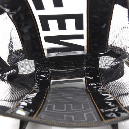 Fendi Patent Mesh Large B Mix Tote Black 5 of 10