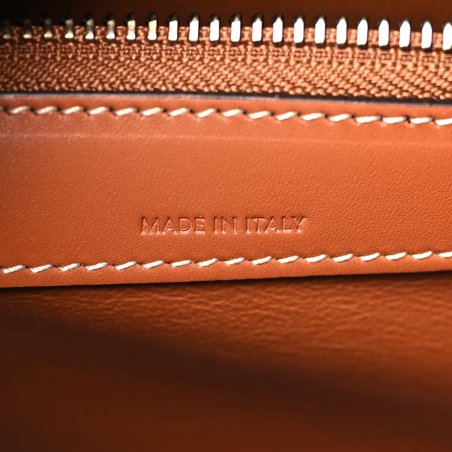 Celine Textile Smooth Calfskin Micro Luggage Navy Tan 7 of 10