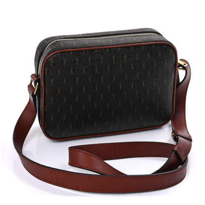 Saint Laurent Canvas Smooth Calfskin Le Monogramme Camera Bag Chestnut 2 of 8