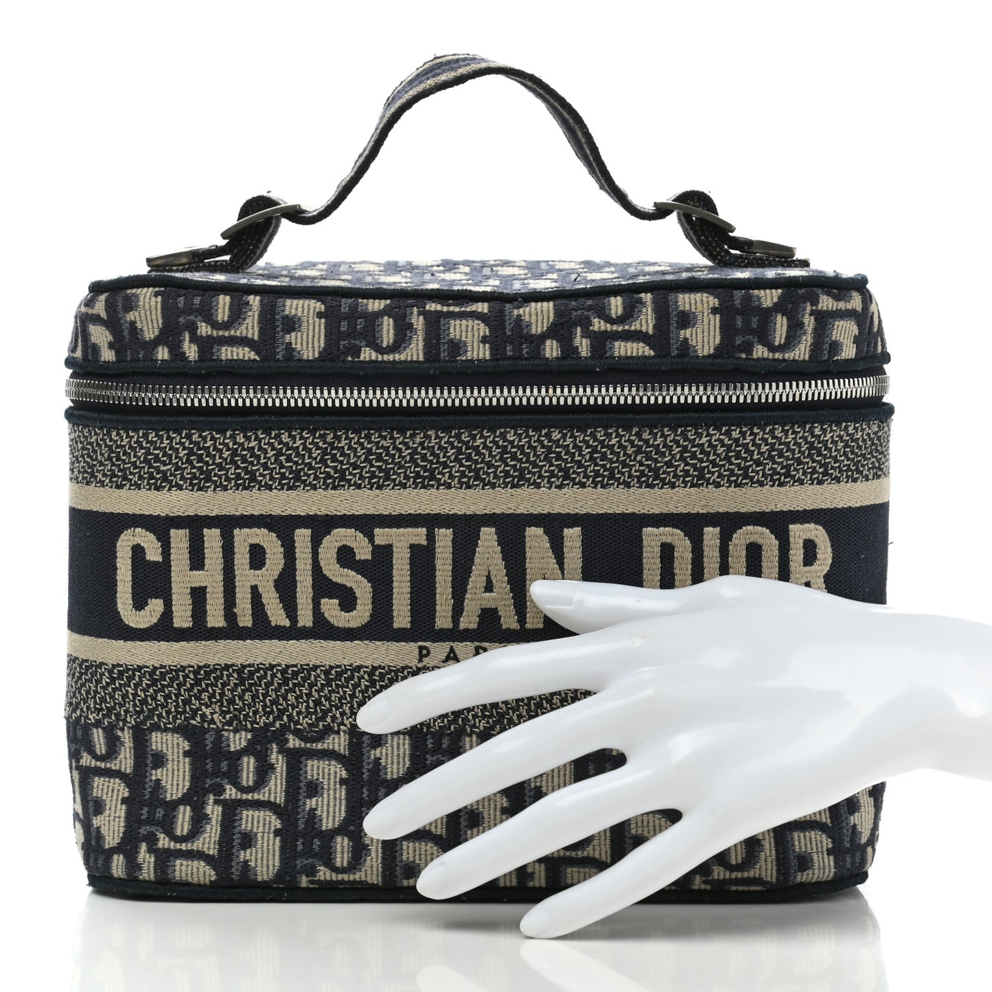 Oblique Diortravel Vanity Case Blue