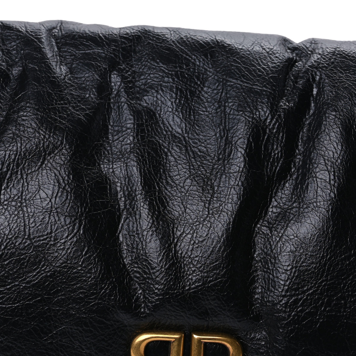 Arena Calfskin Medium Monaco Chain Shoulder Bag Black