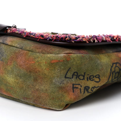 Chanel Washed Toile Graffiti On The Pavements Messenger Khaki Multicolor 8 of 15