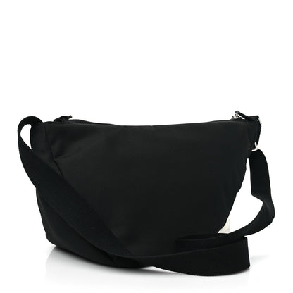 The Row Nylon Slouchy Banana Two Bag Black 3 of 9
