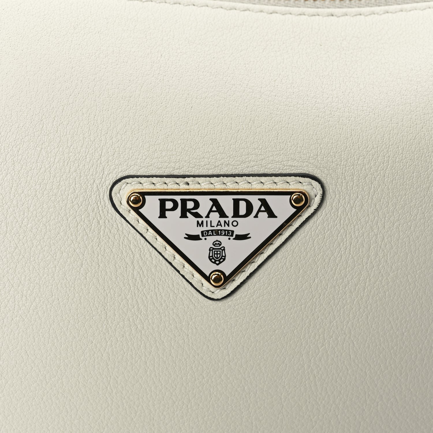 Prada Soft Calfskin Medium Darling Shoulder Bag White 6 of 8