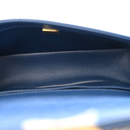 Chanel Lambskin Quilted Medium Top Handle Boy Flap Dark Blue 5 of 7