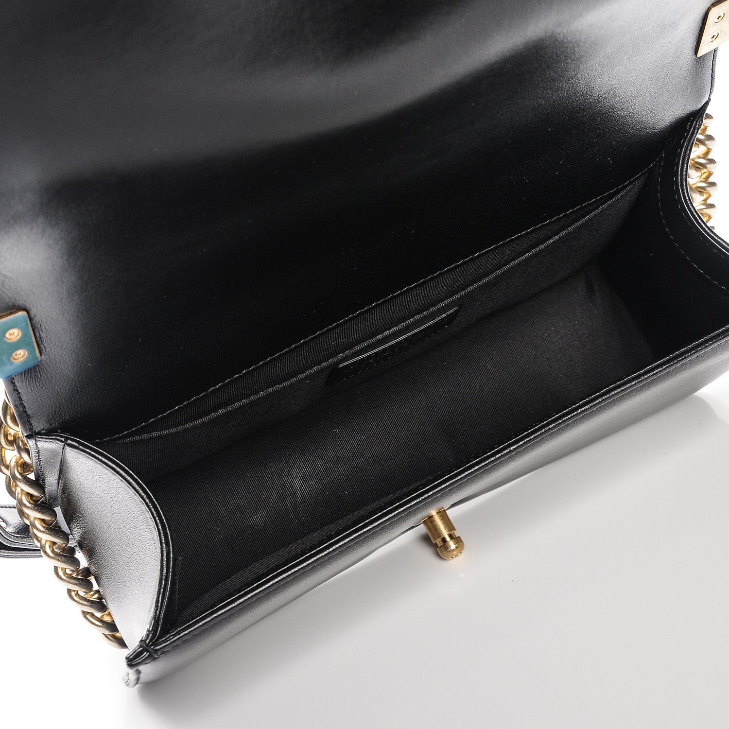 Chanel Lambskin Quilted Medium Boy Flap Black 5 of 7