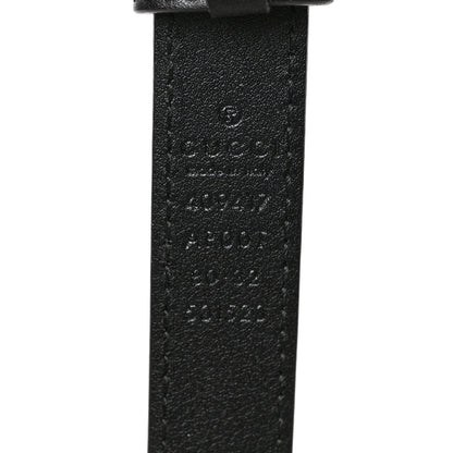 Gucci Calfskin Double G 20mm Belt 80 32 Black 3 of 5