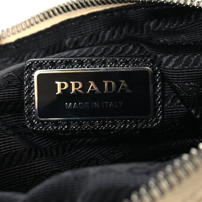 Prada Tessuto Nylon Saffiano Front Pocket Zip Messenger With Pouch Beige 5 of 8