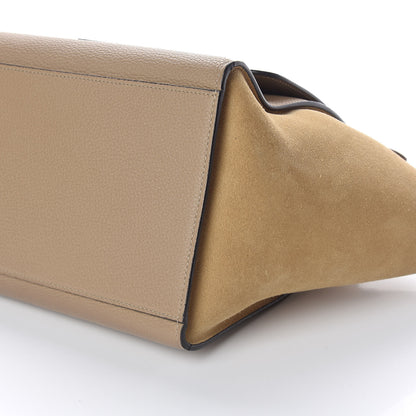 Celine Drummed Calfskin Suede Medium Trapeze Dune 8 of 9