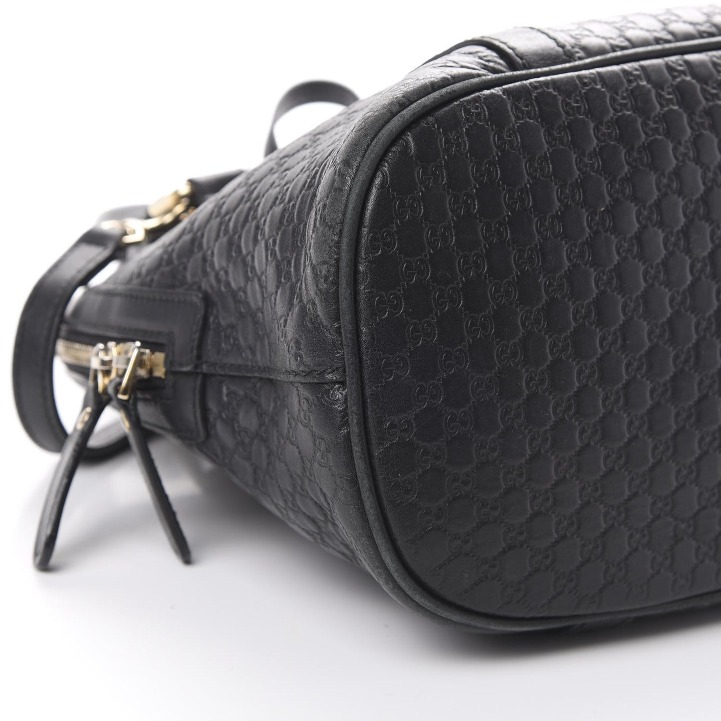 Microguccissima Medium Dome Bag Black