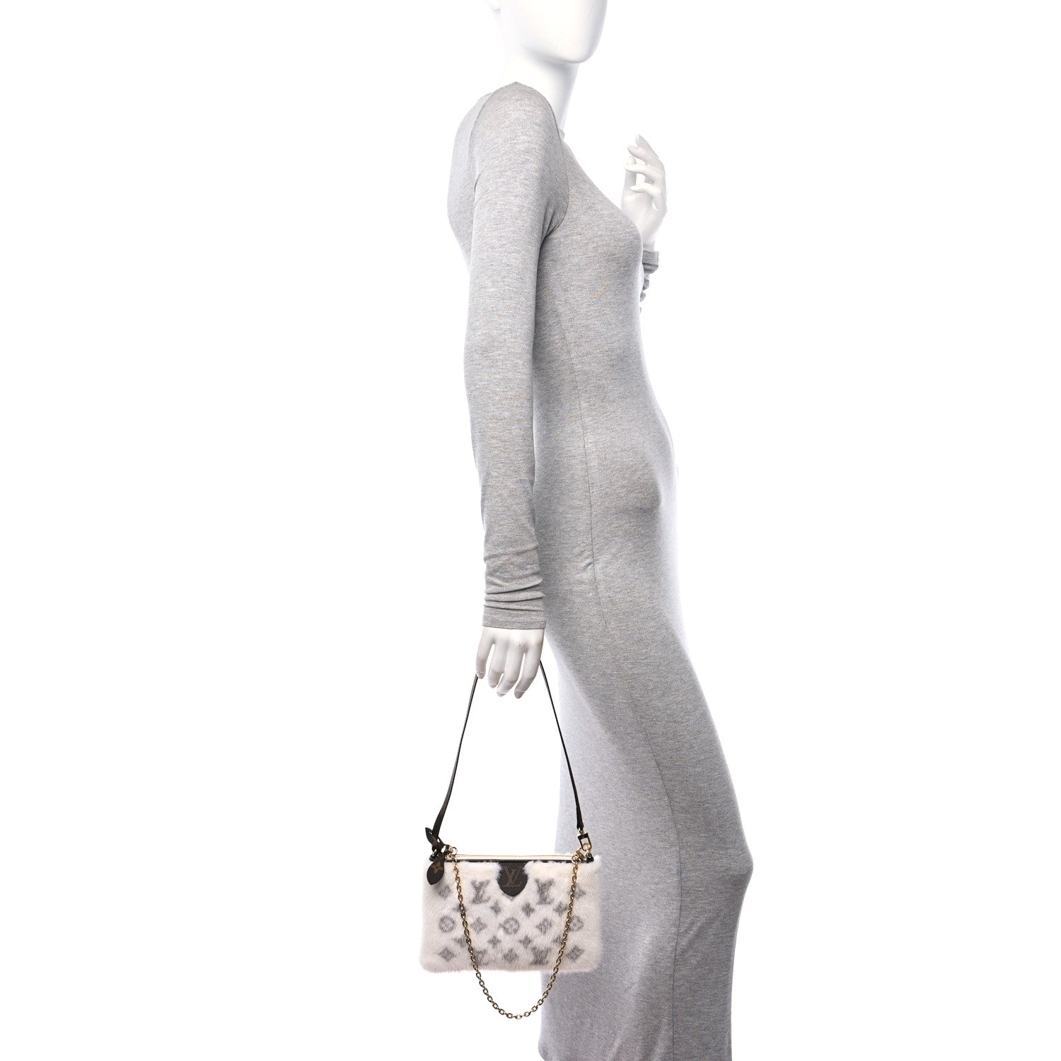 Louis Vuitton Monogram Mink Neo Pochette Milla Vision White 2 of 10