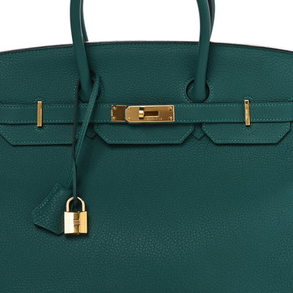 Hermes Togo BIRKIN 35 Malachite 8 of 16