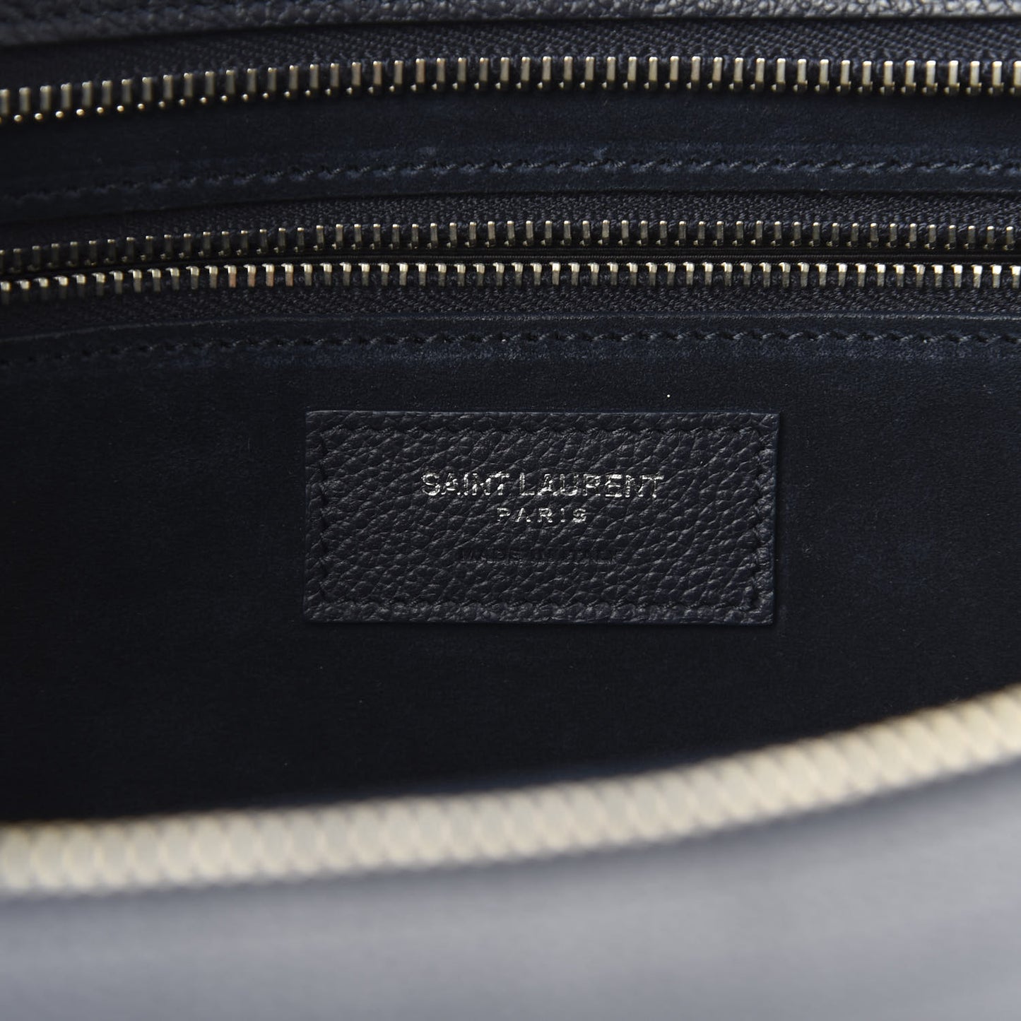 Calfskin Medium Rive Gauche Cabas Navy Blue
