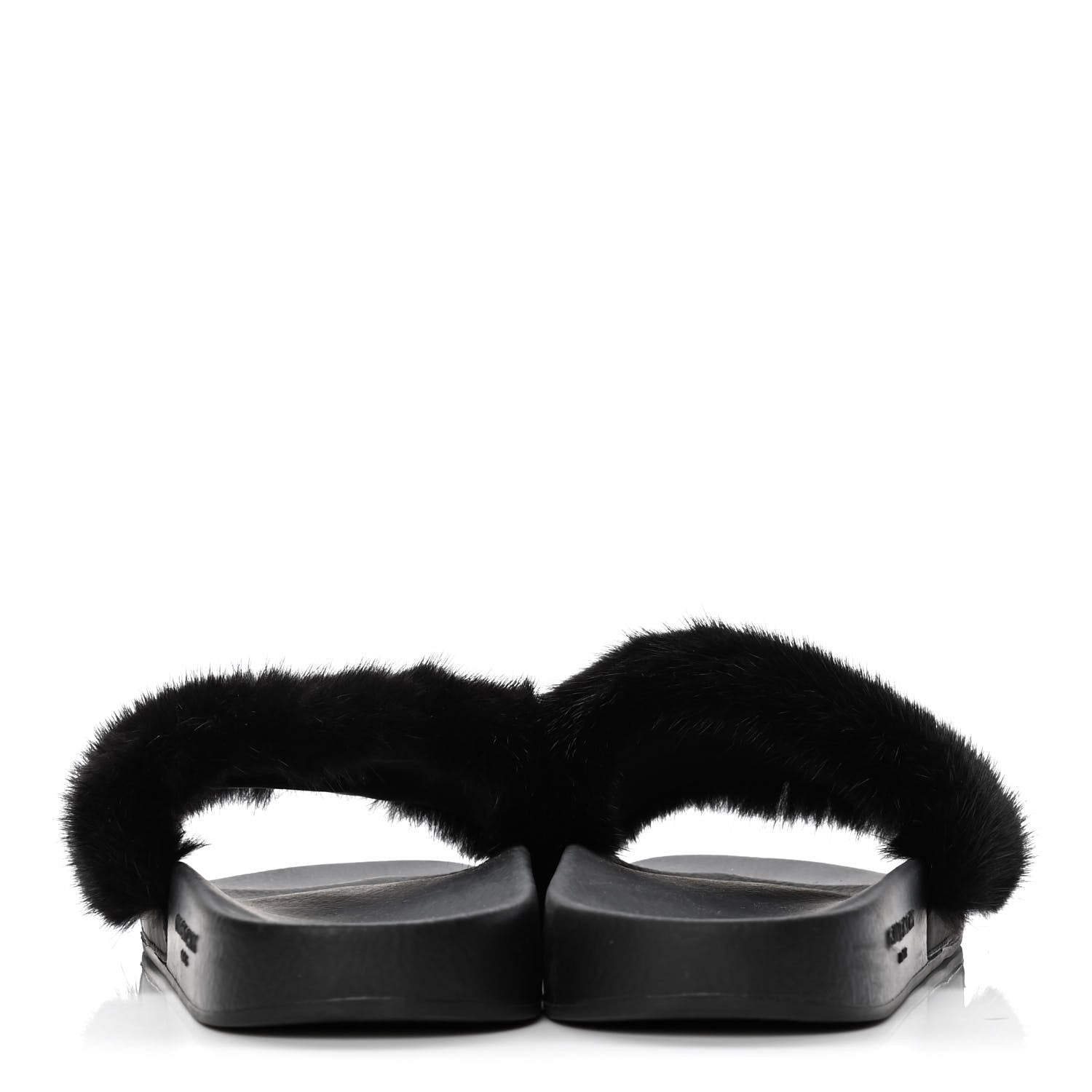 Givenchy Mink Rubber Slide Sandals 37 Black 6 of 8