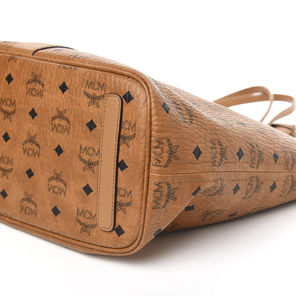 MCM Visetos Medium Liz Reversible Shopper Tote Cognac 12 of 18