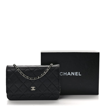 Chanel Caviar Quilted Wallet On Chain WOC Black 11 of 13