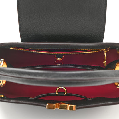 Louis Vuitton Taurillon Capucines BB Black 5 of 7