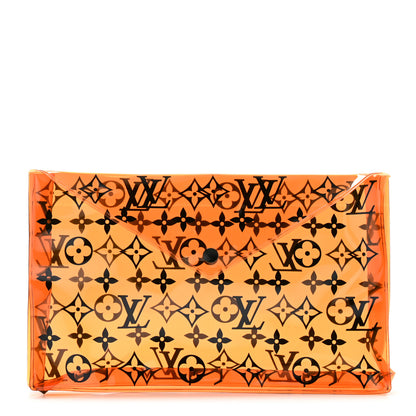 Louis Vuitton PVC Monogram Printed Envelope Pouch Orange 1 of 5