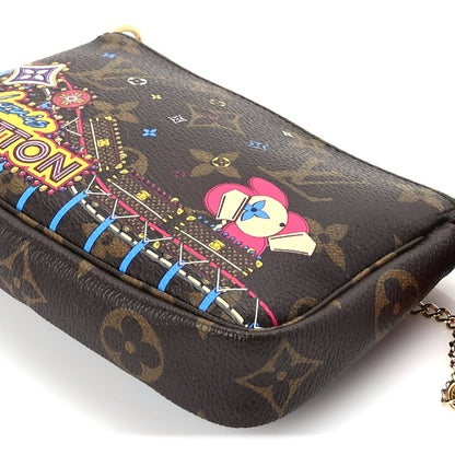 Louis Vuitton Monogram 2020 Christmas Animation Roller Coaster Mini Pochette Accessories Pivoine 8 of 8