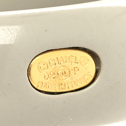 Chanel Resin Crystal CC Bow Ring 6.5 Grey Pink 4 of 4