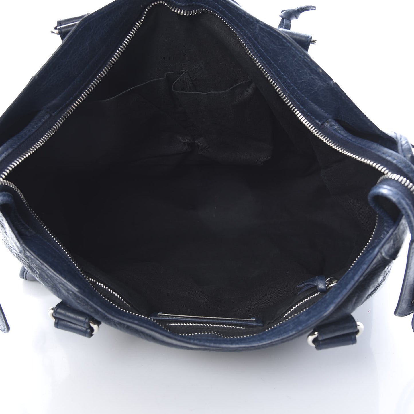 Agneau Classic Silver Hardware City Blue Obscur