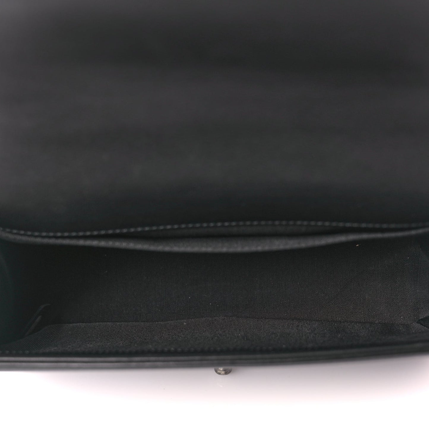 Calfskin Quilted Medium Boy Flap Black