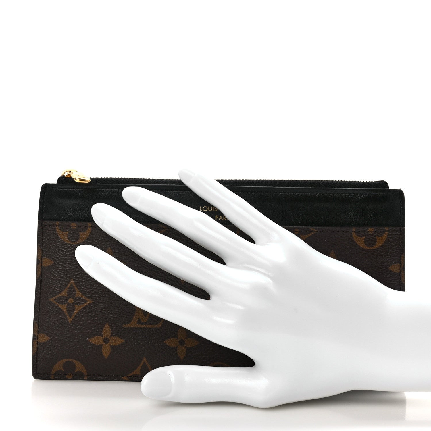 Louis Vuitton Monogram Slim Purse Black 2 of 10