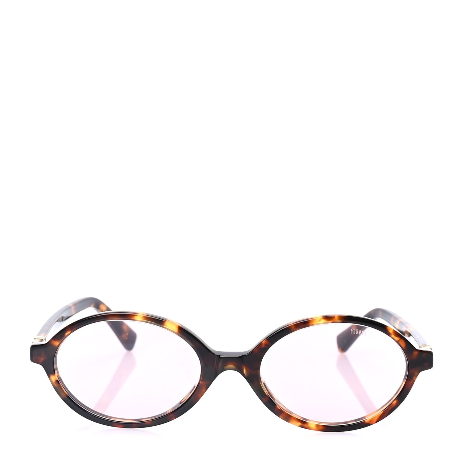 Miu Miu Acetate Oval Regard Sunglasses SMU04Z Tortoise 2 of 7