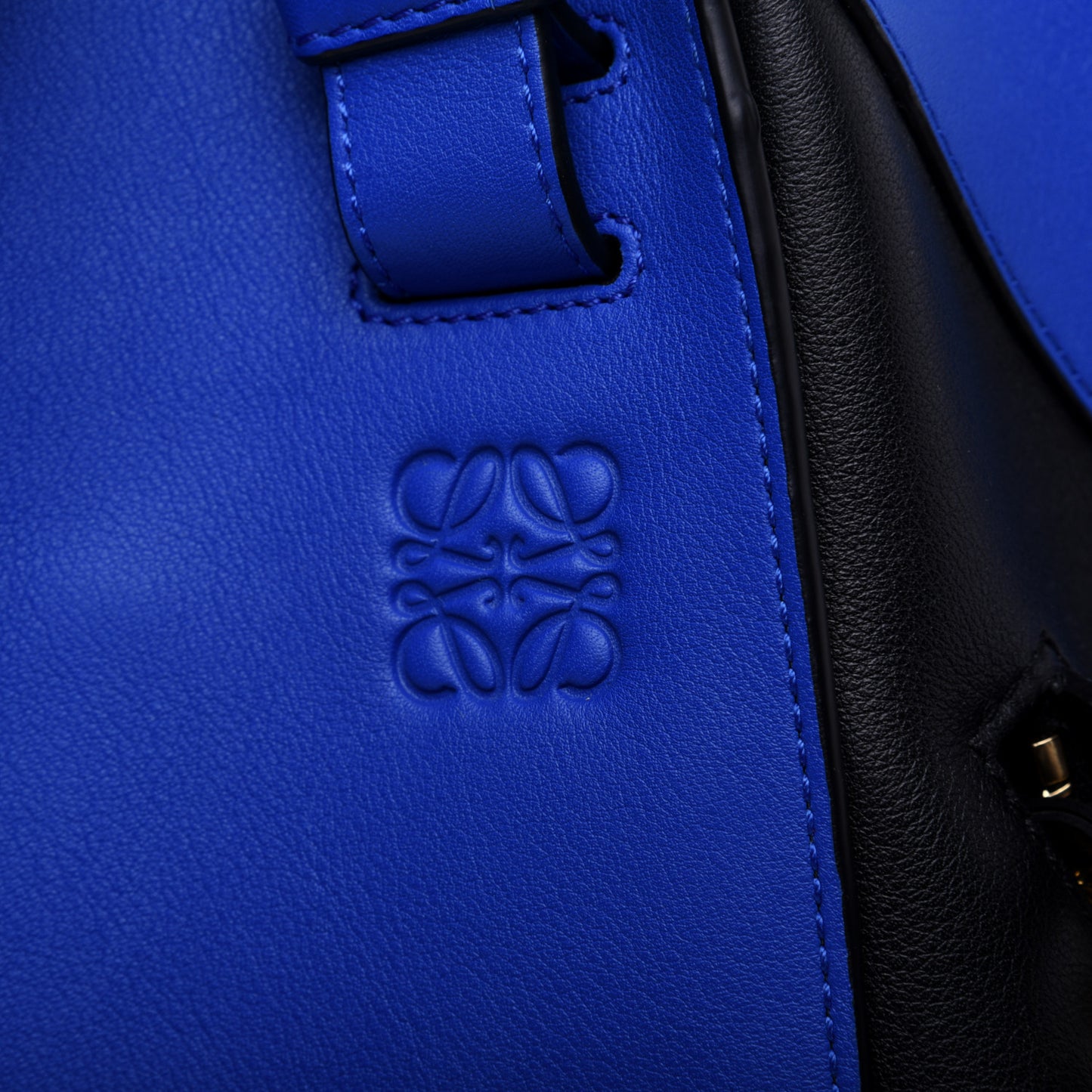 Calfskin Large Hammock Shoulder Bag Electric Blue