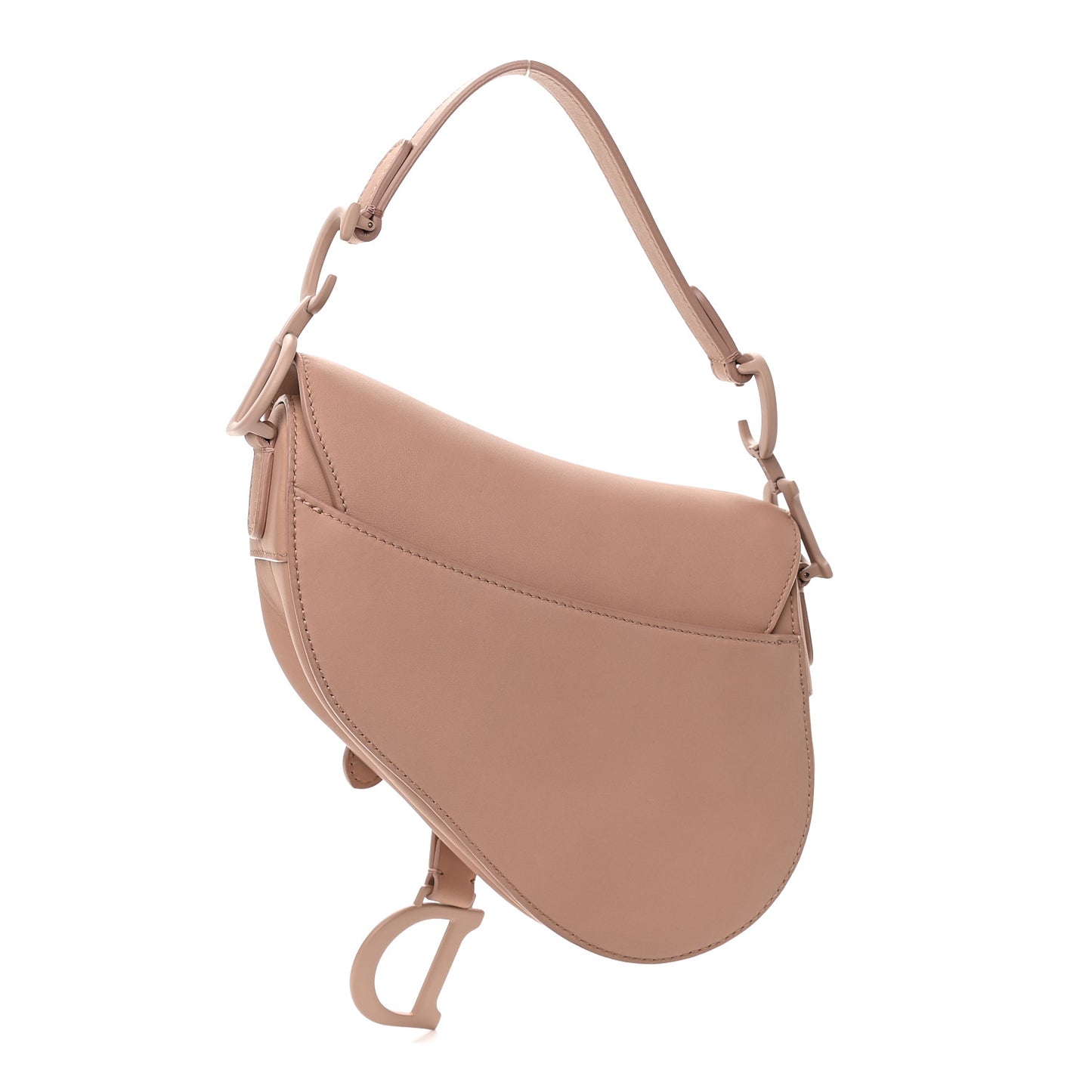 Calfskin Mini Saddle Bag Blush