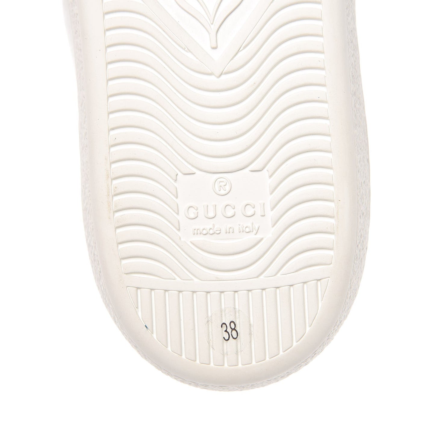 Calfskin Ayers Web Ace Sneakers 38 White Blue