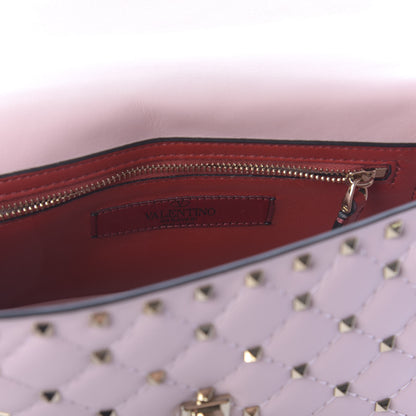 Valentino Garavani Nappa Medium Rockstud Spike Shoulder Bag Water Rose 7 of 10