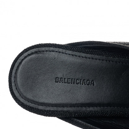 Balenciaga Glitter Knit Pointed Toe Mules 38.5 Black 8 of 8