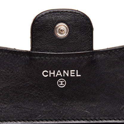 Chanel Calfskin Quilted Compact Flap Wallet So Black 6 of 10