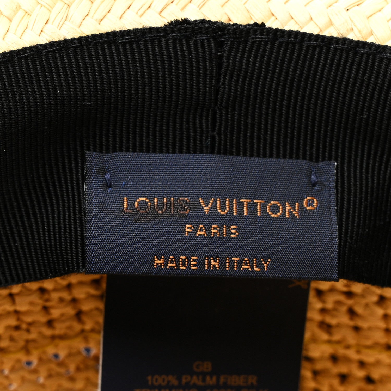 Louis Vuitton Raffia Panama Fedora M Natural 8 of 8
